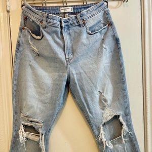 Distressed Light Blue Women's Jeans